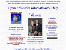 Tablet Screenshot of cyrusministries.com